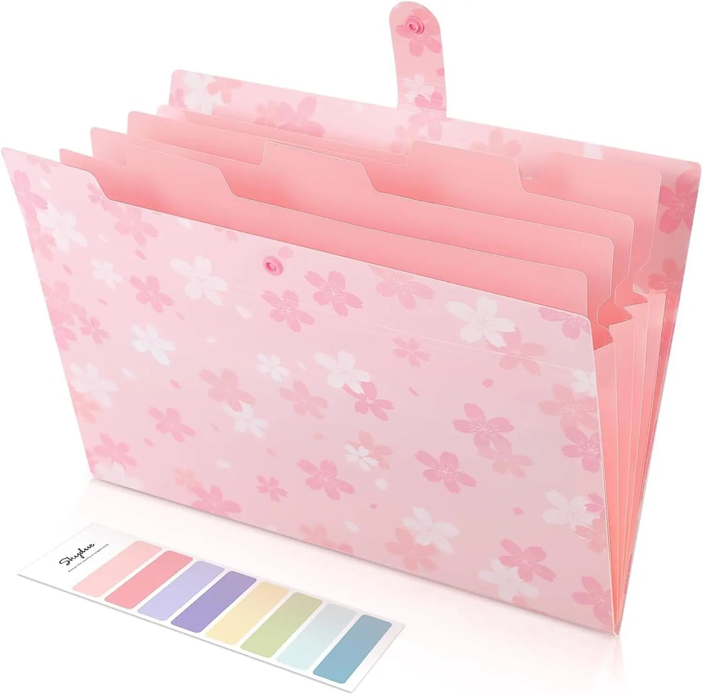 Expanding File Folder With 5 Pockets For Documents