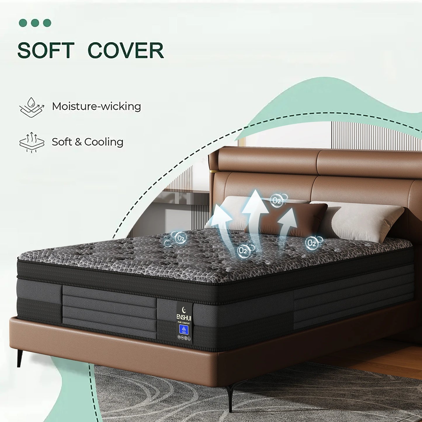 Hybrid Mattress For Back Pain Relief Breathable CertiPurUS