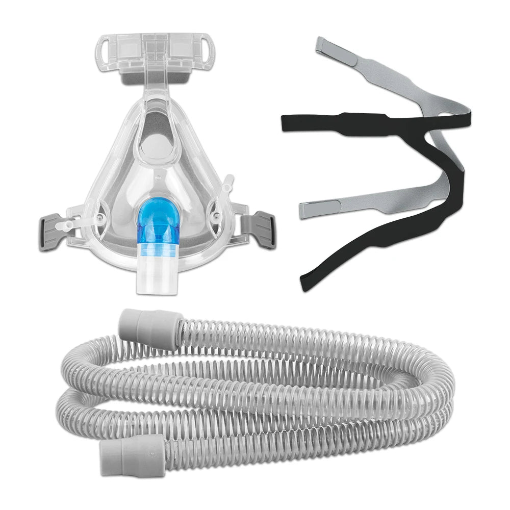 CPAP Apnea Mask For Auto Breathing Full Face Nasal Headgear